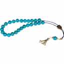 String of beads with semi-precious stones