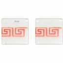 Six-unit single porselain coasters No1001 