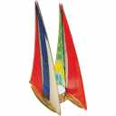Glass Boat-Shaped Candle Holder 